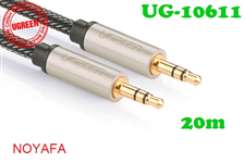 Cáp Audio 3.5mm (AUX) dài 20m Ugreen 10611 bọc lưới