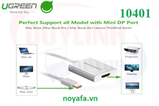 Cáp chuyển đổi Mini Displayport sang HDMI Ugreen 10401 chính hãng cho Macbook