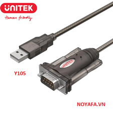 Cáp chuyển đổi USB sang RS232 - Unitek Y-105 cao cấp