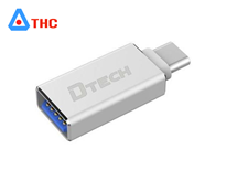 Cáp chuyển đổi USB Type-C to USB 3.0 (đầu âm) Dtech