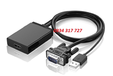 Cáp chuyển đổi VGA to HDMI hỗ trợ Audio Ugreen 40213