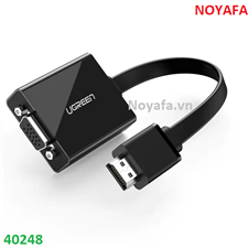 Cáp chuyển HDMI sang VGA UGREEN 40248 dài 25cm màu đen chính hãng