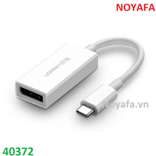 Cáp chuyển USB-C sang DisplayPort UGREEN 40372 màu trắng chính hãng