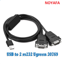 Cáp Chuyển USB Sang 2 Cổng COM DB9 RS232 UGREEN 30769 - Kết Nối Thiết Bị Công Nghiệp