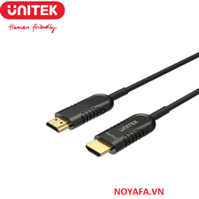 Cáp HDMI 2.0 sợi quang 100M UNITEK Y-C1036BK Ultra HD 4K@60Hz Hỗ trợ ARC, HEC và CEC cao cấp