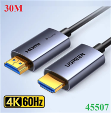 Cáp HDMI 2.0 Sợi Quang AOC Ugreen HD178 45507 dài 30M Hỗ Trợ 4K@60Hz cao cấp