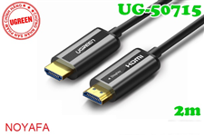 Cáp HDMI 2.0 sợi quang dài 2m Ugreen 50715 chính hãng