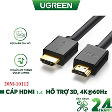 Cáp HDMI 20m Ugreen 10112 chính hãng hỗ trợ 4K 2K