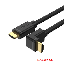 Cáp HDMI 3M UNITEK Y-C1002 góc phải 90 độ tốc độ cao 4K 60Hz cao cấp