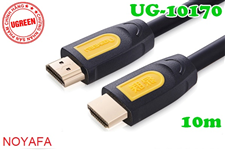 Cáp HDMI dài 10m Ugreen 10170 hỗ trợ HD, 2k,4k Chính hãng