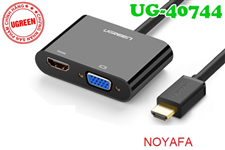 Cáp HDMI sang VGA + HDMI + Audio 3.5mm Ugreen 40744