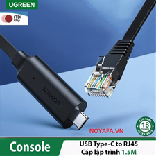 Cáp Lập Trình Console USB Type-C sang RJ45 FTDI Ugreen 80186 dài 1.5m chính hãng cao cấp