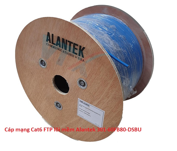 Cáp mạng Cat6 FTP lõi mềm Alantek 301-60FB80-DSBU cao cấp