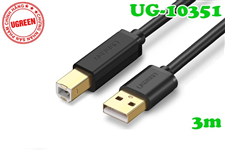 Cáp máy in USB 2.0 dài 3m Ugreen 10328