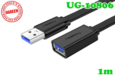 Cáp nối dài USB 3.0 dài 1m loại dẹt Ugreen 10806 cao cấp