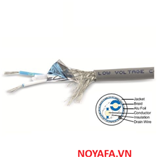 Cáp tín hiệu điều khiển RS485, 2 pair 24AWG ALANTEK 301-RS5102-0500 cao cấp