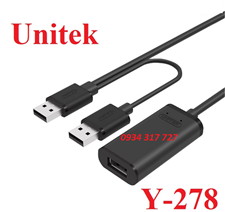 Cáp USB 2.0 10M Unitek Y-278 Chính Hãng