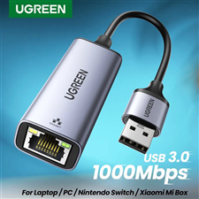 Cáp USB 3.0 sang Lan 10/100/1000Mbps Ugreen 50922 vỏ nhôm cao cấp