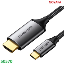 Cáp USB-C sang HDMI UGREEN 50570 dài 1.5m - Hỗ trợ 4K, vỏ nhôm cao cấp