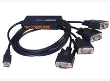Cáp USB to 4 RS232 (USB to 4 com) Z-TEK cao cấp