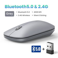 Chuột không dây Slim 2.4Ghz + Bluetooth 5.0 DPI 4000 Ugreen 25160 cao cấp