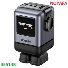 Củ sạc nhanh GaN 100W 4 cổng UGREEN 45514B Hỗ trợ PD, QC, PPS