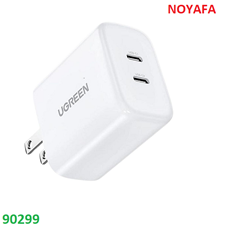 Củ Sạc Nhanh Ugreen 90299 40W 2 Cổng Type C PD Kép Chính Hãng UGREEN