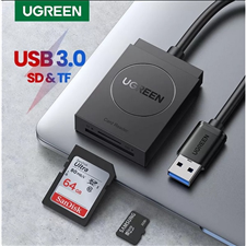 Đầu đọc thẻ nhớ Micro SD/ SD chuẩn USB 3.0 Ugreen UG-20250