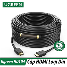 Dây, cáp HDMI 1.4 dài 20M hỗ trợ 4K@30Hz 3D/HDR/ARC Ugreen 10112 (Có IC) cao cấp