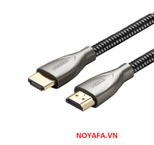 Dây cáp HDMI 2.0 Carbon 3m chuẩn 4K@60MHz Ugreen 50109 mạ vàng cao cấp