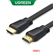 Dây Cáp HDMI 2.0 dẹt dài 5m hỗ trợ 4K@30Hz chính hãng Ugreen 50821 cao cấp