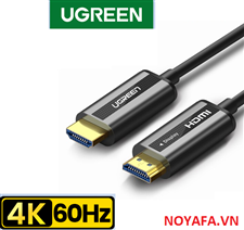 Dây, cáp HDMI 2.0 sợi quang 10M hỗ trợ 4K@60Hz chính hãng Ugreen 50717 cao cấp