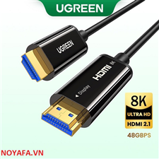 Dây cáp HDMI 2.1 sợi quang 20m hỗ trợ 8K/60Hz, 4K/120Hz chính hãng Ugreen 80408 cao cấp