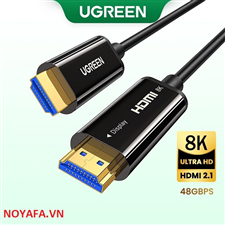 Dây, cáp HDMI 2.1 sợi quang 40m hỗ trợ 8K/60Hz, 4K/120Hz chính hãng Ugreen 50400 cao cấp