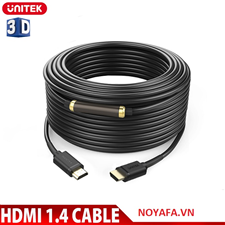 Dây, Cáp HDMI (40m) Unitek Y-C 173 (Có chip khuếch đại) cao cấp