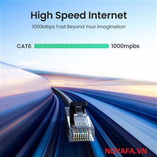Dây, cáp mạng đúc sẵn Cat6 tròn dài 0,5m chính hãng Ugreen 20158 cao cấp