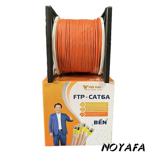 Dây cáp mạng FTP CAT6A Việt Hàn màu cam