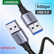 Dây, cáp USB 3.0 Type-A hai đầu dương dài 1M chính hãng Ugreen 80790 cao cấp