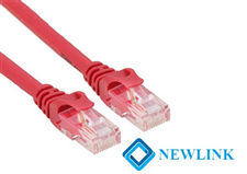 Dây mạng 0,3M Cat6 NewLink màu đỏ NL-1001FRD