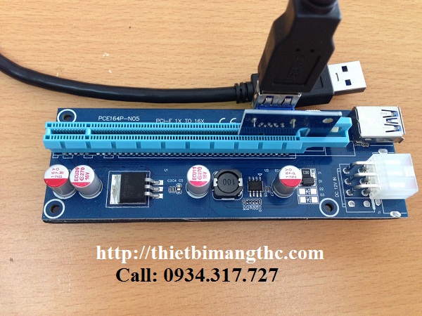 Dây Riser USB 3.0 007 PCI E 6 chân