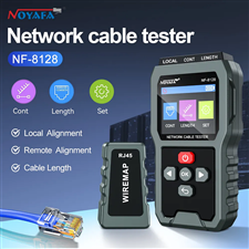 Máy kiểm tra, test cáp mạng LAN NOYAFA NF-8128 RJ45 CAT6, pin sạc