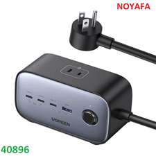 Ổ cắm điện sạc nhanh UGREEN 40896 DigiNest Pro 100W (3 cổng USB-C, 1 cổng USB-A) chính hãng