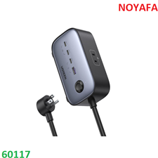Ổ cắm điện sạc nhanh UGREEN 60167 DigiNest Pro 100W 3 cổng USB-C, 1 cổng USB-A chính hãng
