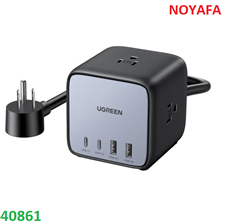 Ổ cắm sạc nhanh UGREEN 40861 DigiNest Cube 65W - 2 cổng USB-C & 2 USB-A