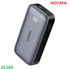 Pin sạc dự phòng UGREEN 25185 10000mAh hỗ trợ sạc nhanh 2 chiều có màn hình LED Cao Cấp