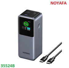 Pin sạc dự phòng UGREEN 35524B 20000mAh sạc nhanh 130W có cáp C to C tích hợp cao cấp
