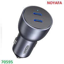 Sạc Ô Tô UGREEN 70594 2 Cổng USB-C PD 40W - Hợp Kim Nhôm