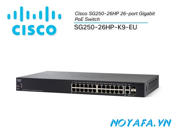 SG250-26HP-K9-EU (Cisco SG250-26HP 26-port Gigabit PoE Switch)