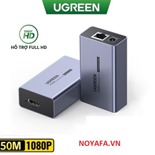 Thiết bị kéo dài tín hiệu HDMI 50m qua cáp mạng Lan Ugreen 90811EU hỗ Trợ FullHD 1080P@60Hz cao cấp