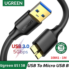 Ugreen 10841 Cáp USB 3.0 sang MICRO USB 3.0 cho ổ cứng dài 1M màu Đen